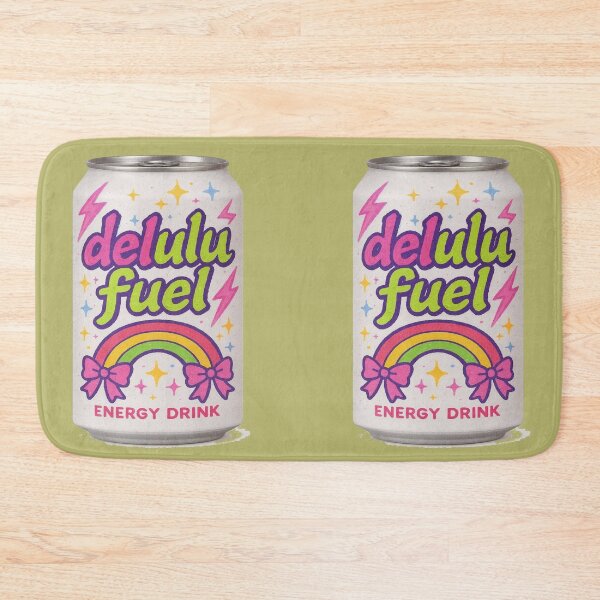 Item preview, Delulu Fuel Energy Drink Cute Y2K Funny Design designed and sold by BookedAndDesign.