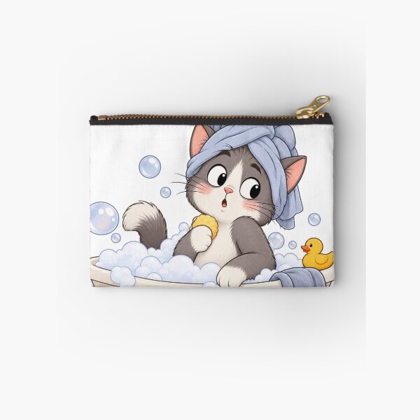 Item preview, Cute Cat Taking a Bubble Bath designed and sold by ArtNova17.