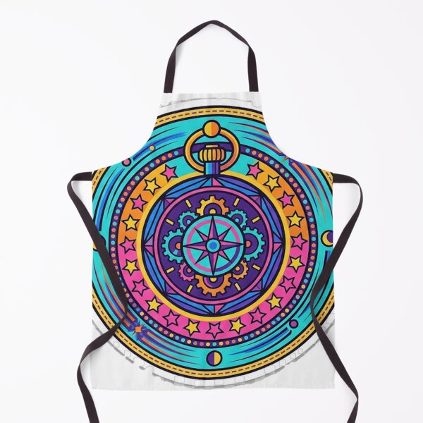 Item preview, Steampunk Pocket Watch Sticker | Colorful Compass Gear Sticker | Vibrant Vinyl Decal designed and sold by RoyArt0.