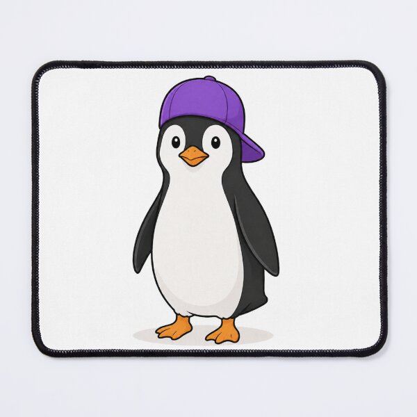 Item preview, Pepe the Penguin – Cute Penguin with Purple Cap designed and sold by LittleGinnyArt.