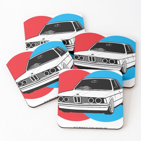 Item preview, Vintage Muscle Car Emblem in Red Blue designed and sold by awesome-loob.