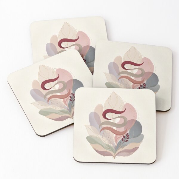 Item preview, Abstract Botanical Leaf Art Boho Minimalist Aesthetic designed and sold by HappyOops.