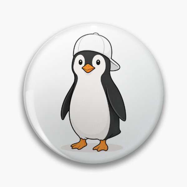 Item preview, Pepe the Penguin – Cute Penguin with White Cap designed and sold by LittleGinnyArt.