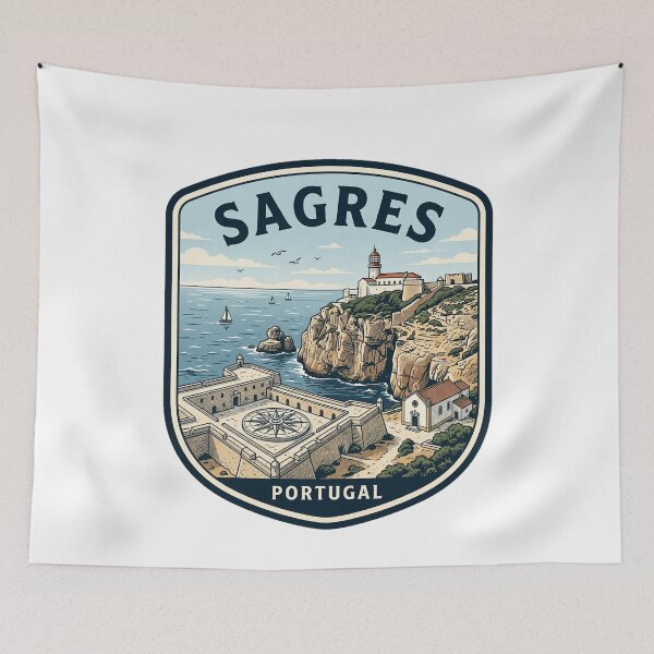 Item preview, Sagres Portugal Vintage Travel Emblem designed and sold by k3rstman1.