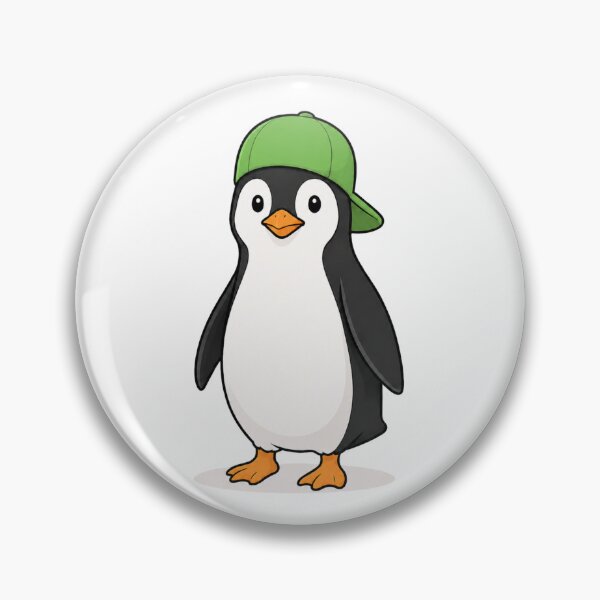 Item preview, Pepe the Penguin – Cute Penguin with Green Cap designed and sold by LittleGinnyArt.