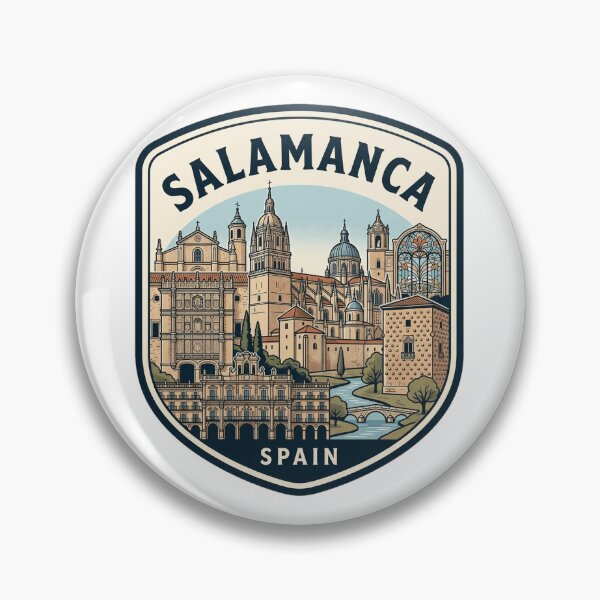 Item preview, Salamanca Spain Vintage Travel Badge Illustration designed and sold by k3rstman1.