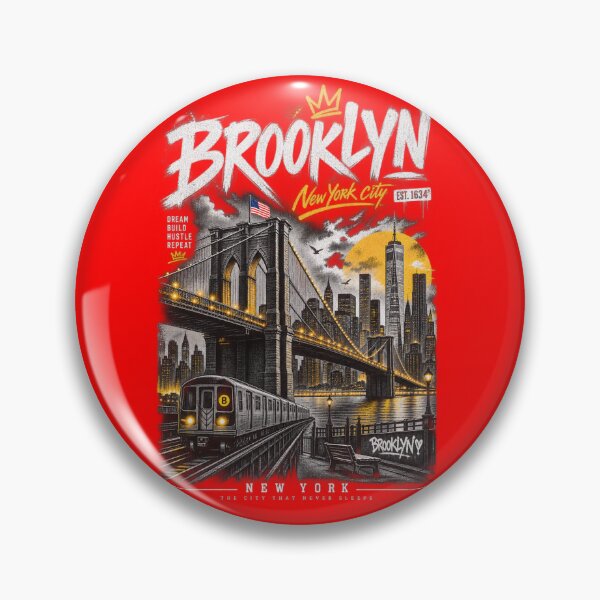 Item preview, Brooklyn Nights: Bridge, Subway & Skyline designed and sold by Debajit Kro.