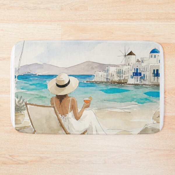 Item preview, Woman in Mykonos  designed and sold by Printsincolor.