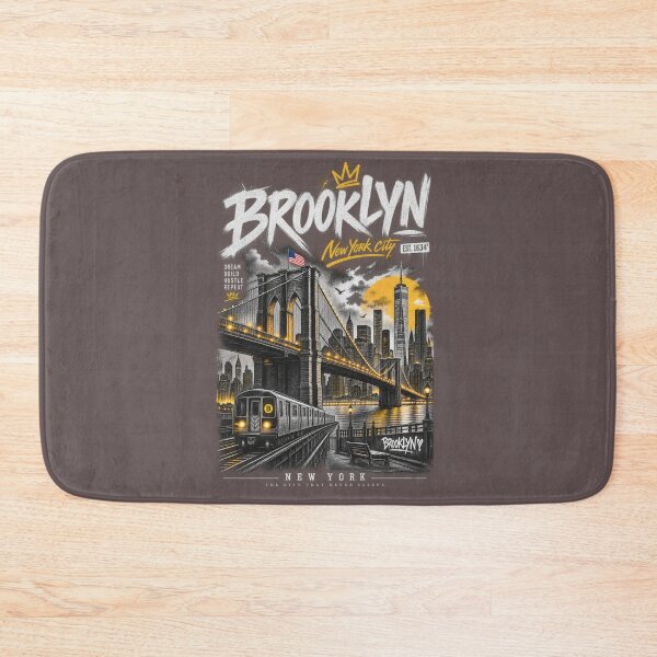 Item preview, Brooklyn Nights: Bridge, Subway & Skyline designed and sold by Debajit Kro.