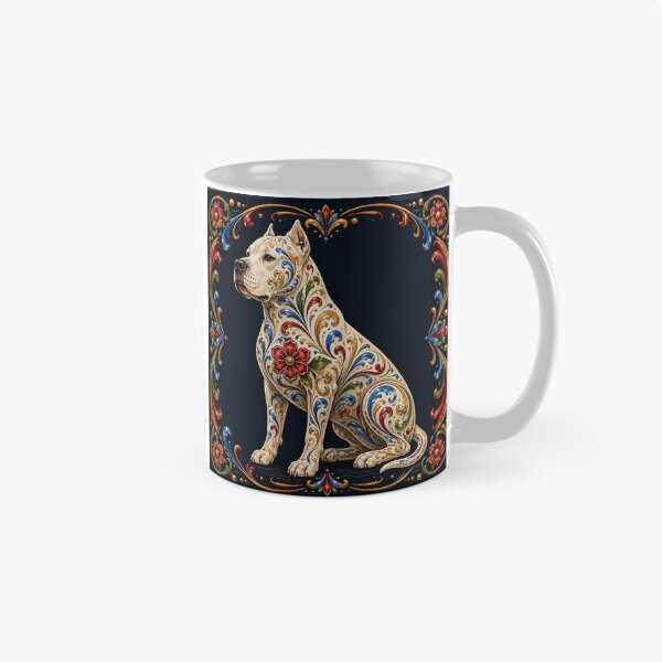 Item preview, Argentine Dogo with Fileteado Design – Art and Tradition of Buenos Aires designed and sold by Esencia Argentina.