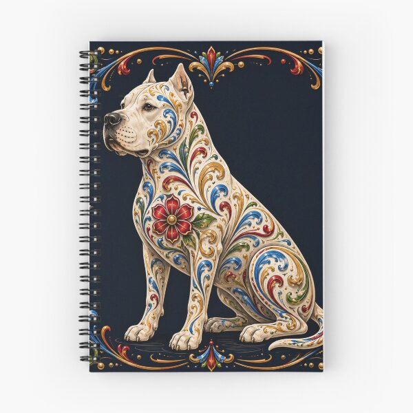 Aperçu de l'œuvre Dogo argentin à motif fileté – Art et tradition de Buenos Aires créée et vendue par Esencia Argentina.