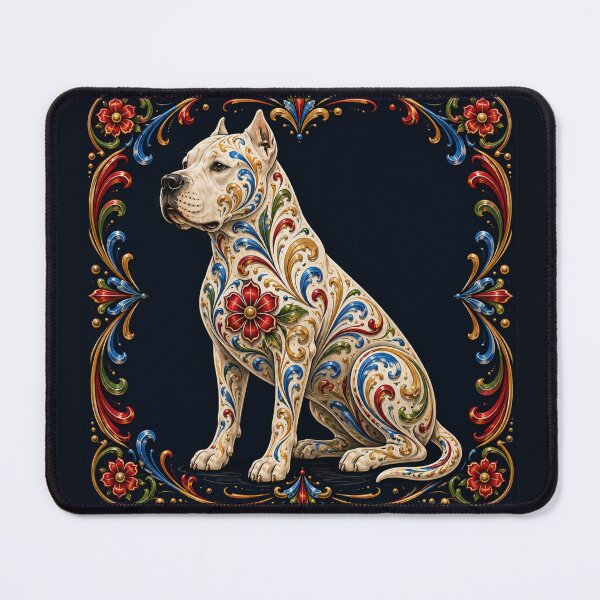 Item preview, Argentine Dogo with Fileteado Design – Art and Tradition of Buenos Aires designed and sold by Esencia Argentina.