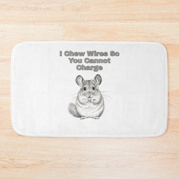 Item preview, Funny Chinchilla Wire Chewing Pencil Sketch Art designed and sold by NatureUnleashed.