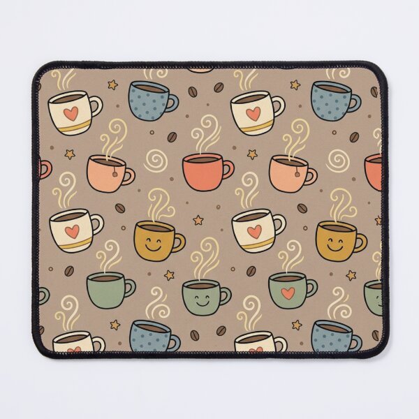Item preview, Cute Coffee Cups Seamless Pastel Pattern designed and sold by StickVerse by Owais.