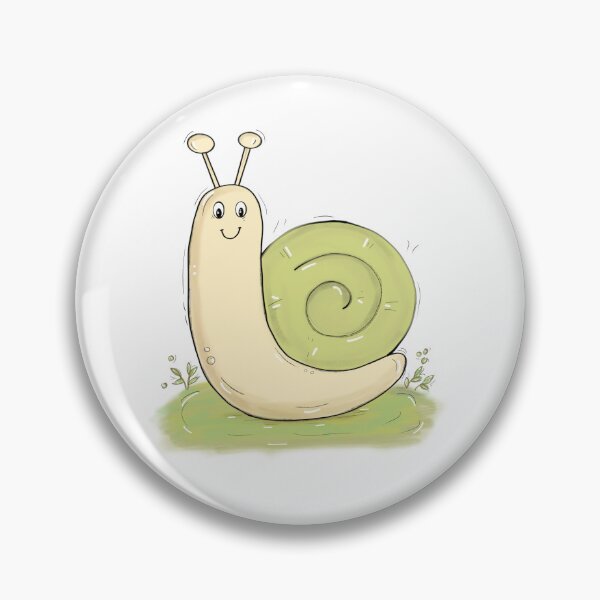 Item preview, Cute Garden Snail – Hand-drawn Digital Art & Wallpaper designed and sold by MyVisionaryHuez.