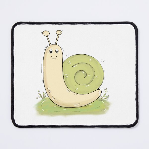 Item preview, Cute Garden Snail – Hand-drawn Digital Art & Wallpaper designed and sold by MyVisionaryHuez.