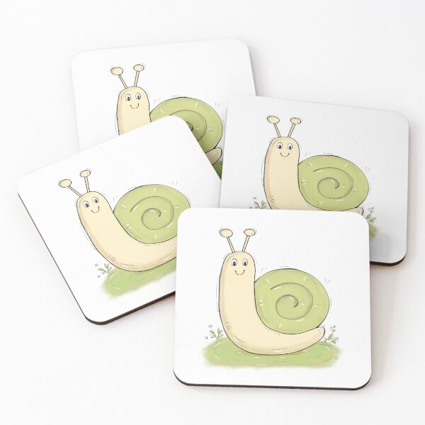 Item preview, Cute Garden Snail – Hand-drawn Digital Art & Wallpaper designed and sold by MyVisionaryHuez.