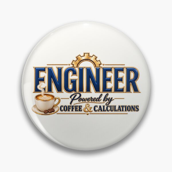 Item preview, Engineer Powered by Coffee & Calculations – Premium Engineering Coffee Design designed and sold by HO•Designs.