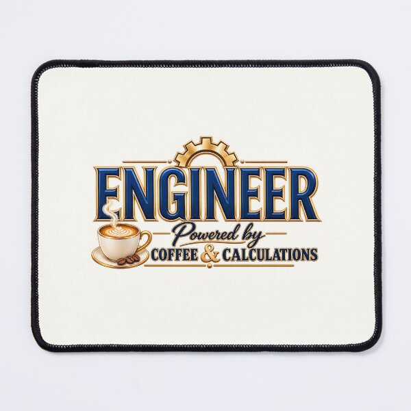 Item preview, Engineer Powered by Coffee & Calculations – Premium Engineering Coffee Design designed and sold by HO•Designs.