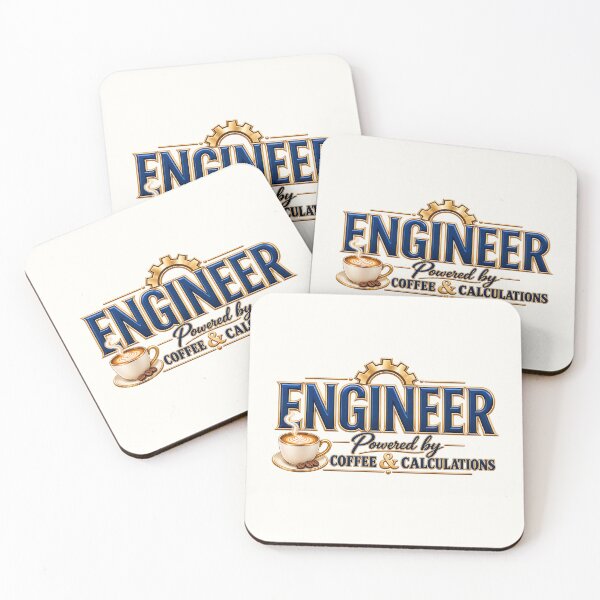 Item preview, Engineer Powered by Coffee & Calculations – Premium Engineering Coffee Design designed and sold by HO•Designs.