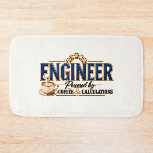 Item preview, Engineer Powered by Coffee & Calculations – Premium Engineering Coffee Design designed and sold by HO•Designs.