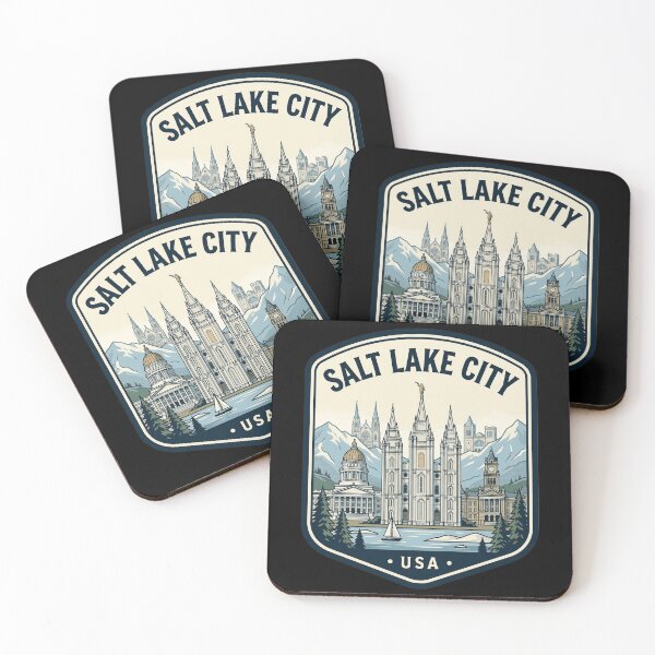 Item preview, Salt Lake City Utah Retro Mountain Skyline designed and sold by k3rstman1.