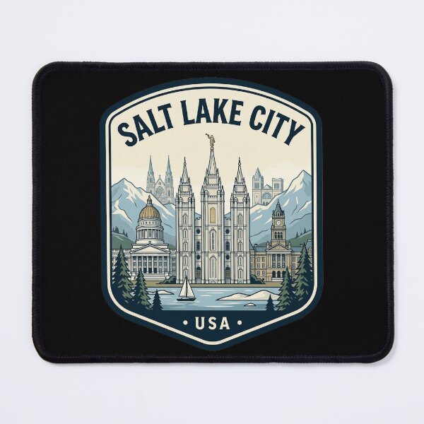Item preview, Salt Lake City Utah Retro Mountain Skyline designed and sold by k3rstman1.