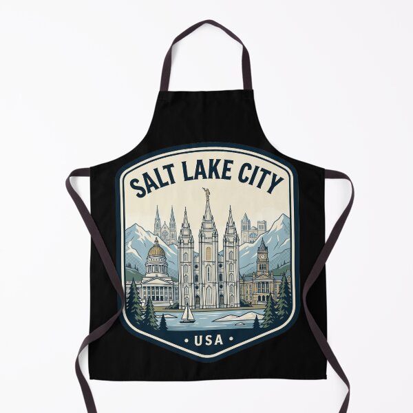 Artikelvorschau, Retro-Berg-Skyline von Salt Lake City, Utah entworfen und verkauft von k3rstman1.