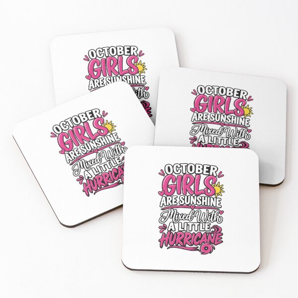 Item preview, October Girls Sunshine Hurricane Quote designed and sold by cerima.