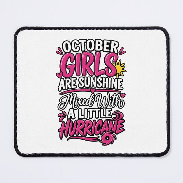 Item preview, October Girls Sunshine Hurricane Quote designed and sold by cerima.