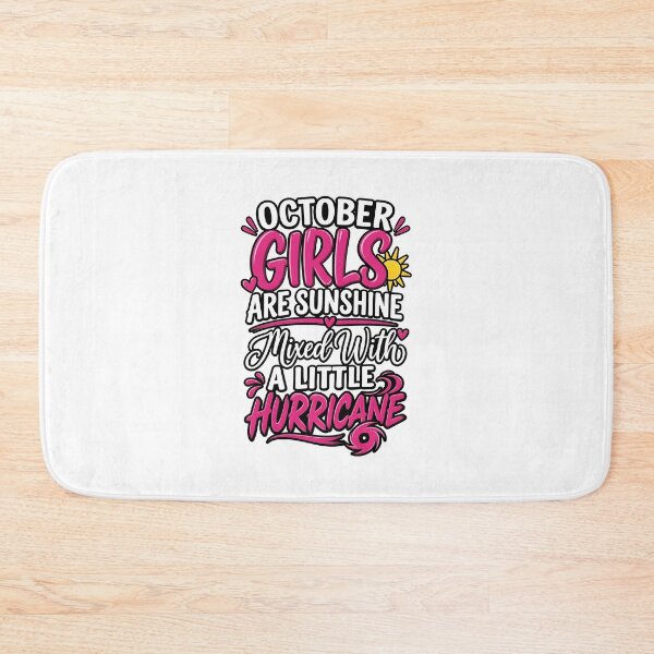 Item preview, October Girls Sunshine Hurricane Quote designed and sold by cerima.