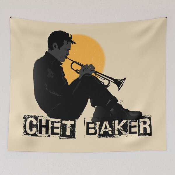 Item preview, Chet Baker – Jazz Legend Silhouette | Vintage Trumpet Graphic designed and sold by FULLER FACTORY.