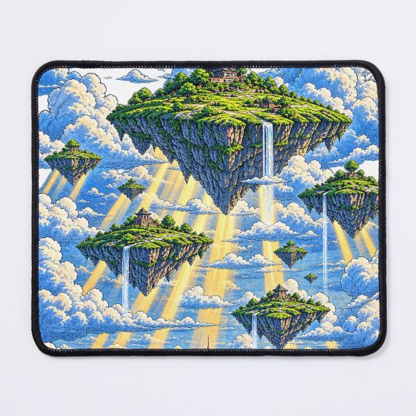 Item preview, Floating Islands Above a City Skyline designed and sold by NzrProcreate.