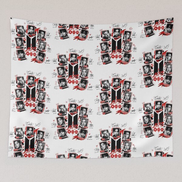 Item preview, Black Red Photo Collage ARMY K-Pop Fan Design designed and sold by ostenlee.