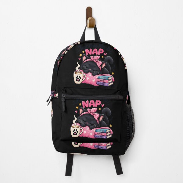 Item preview, Just One More Nap – Cute Sleepy Black Cat designed and sold by dody_shop.