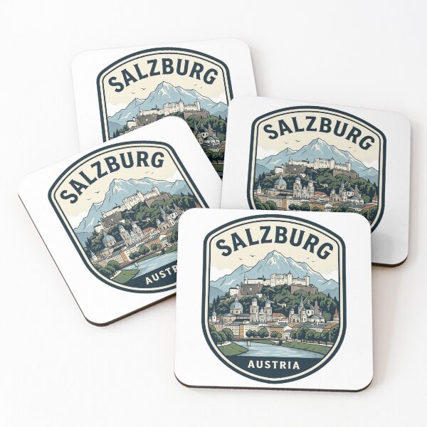 Item preview, Vintage Salzburg Austria Travel Badge Mountain Landscape designed and sold by k3rstman1.
