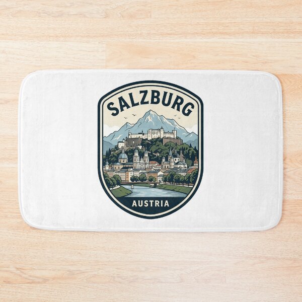 Item preview, Vintage Salzburg Austria Travel Badge Mountain Landscape designed and sold by k3rstman1.
