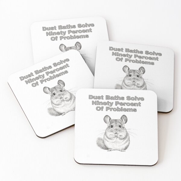 Item preview, Chinchilla Dust Bath Quote Pencil Sketch Design designed and sold by NatureUnleashed.