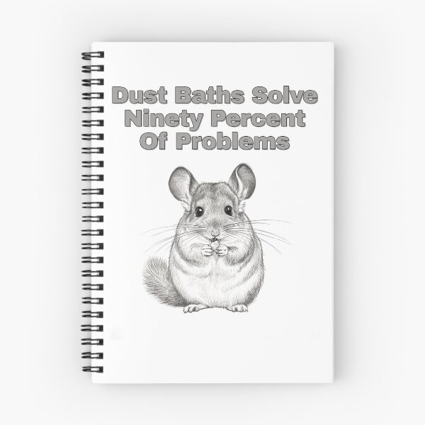 Item preview, Chinchilla Dust Bath Quote Pencil Sketch Design designed and sold by NatureUnleashed.
