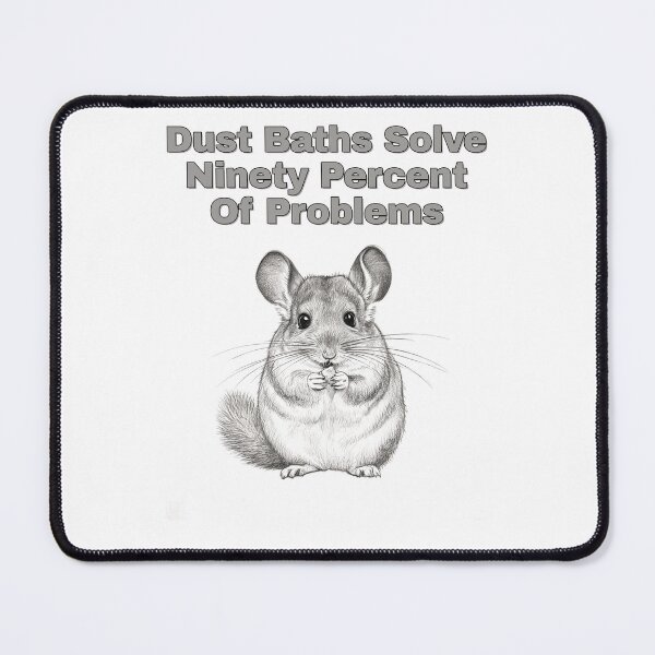 Item preview, Chinchilla Dust Bath Quote Pencil Sketch Design designed and sold by NatureUnleashed.