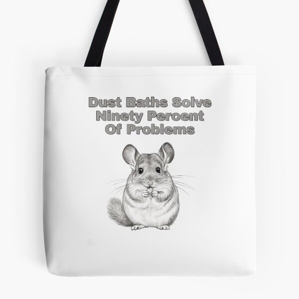 Item preview, Chinchilla Dust Bath Quote Pencil Sketch Design designed and sold by NatureUnleashed.