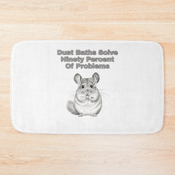 Item preview, Chinchilla Dust Bath Quote Pencil Sketch Design designed and sold by NatureUnleashed.