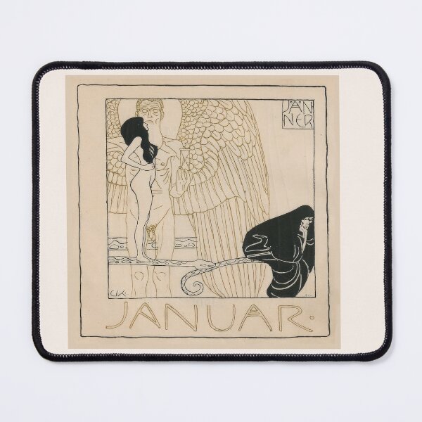 Item preview, Januar (January), an allegorical calendar print by Gustav Klimt designed and sold by stevepaint.