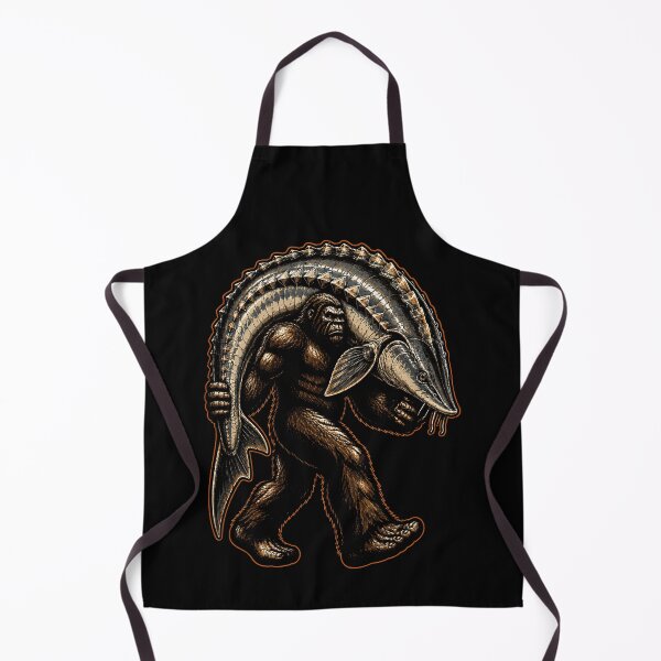 Item preview, Bigfoot carrying a giant fish design designed and sold by rafaeltto.