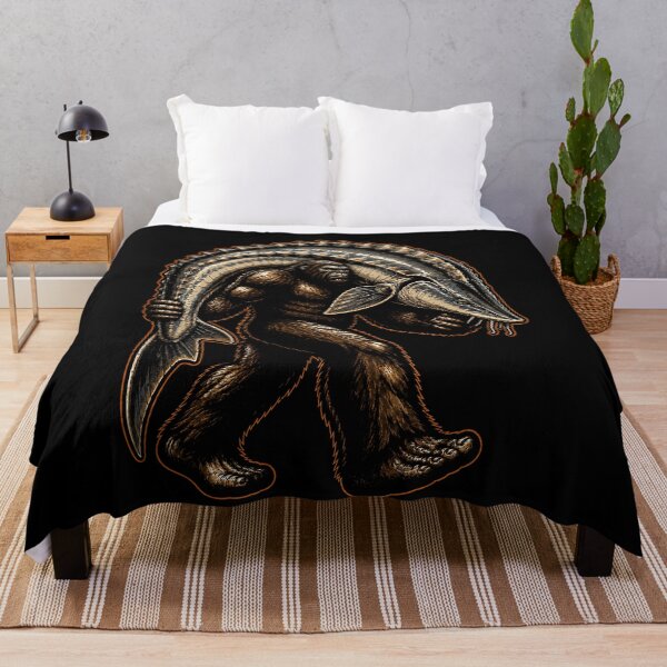 Item preview, Bigfoot carrying a giant fish design designed and sold by rafaeltto.