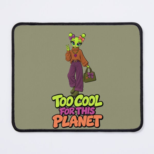 Item preview, Too Cool for This Planet – Alien Autumn Girl designed and sold by Aimetoi.