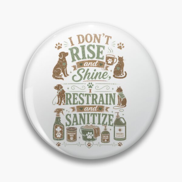 Item preview, I dont rise and shine, i restrain and sanitize designed and sold by Jenyffercom.