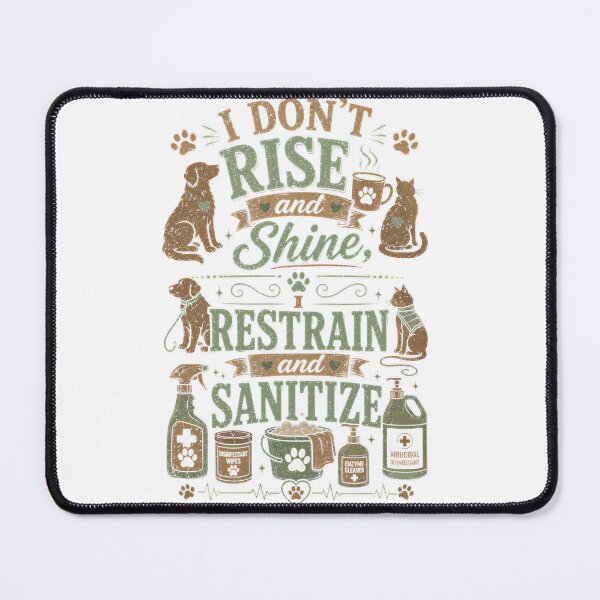 Item preview, I dont rise and shine, i restrain and sanitize designed and sold by Jenyffercom.