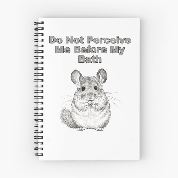 Item preview, Grumpy Chinchilla Not A Morning Person Sketch designed and sold by NatureUnleashed.