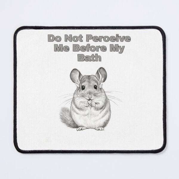 Item preview, Grumpy Chinchilla Not A Morning Person Sketch designed and sold by NatureUnleashed.